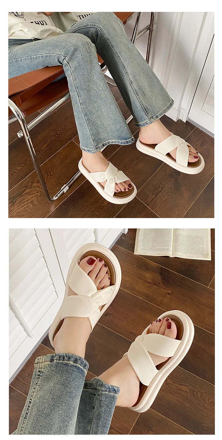 Women’s Pearl Summer Slippers – Anti-Slip Beach & Home Wear