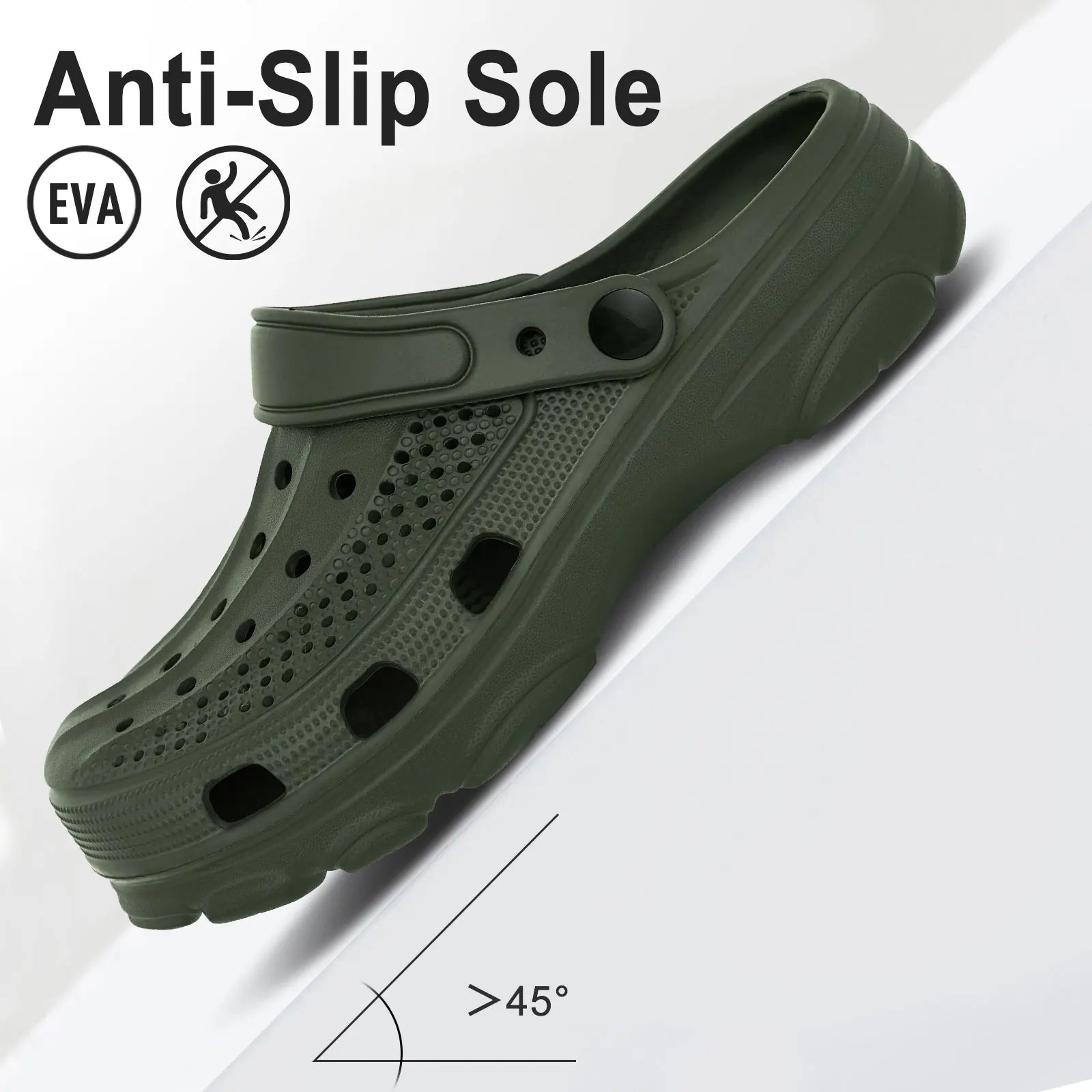 Comwarm Men’s Clogs – Breathable Garden & Beach Sandals