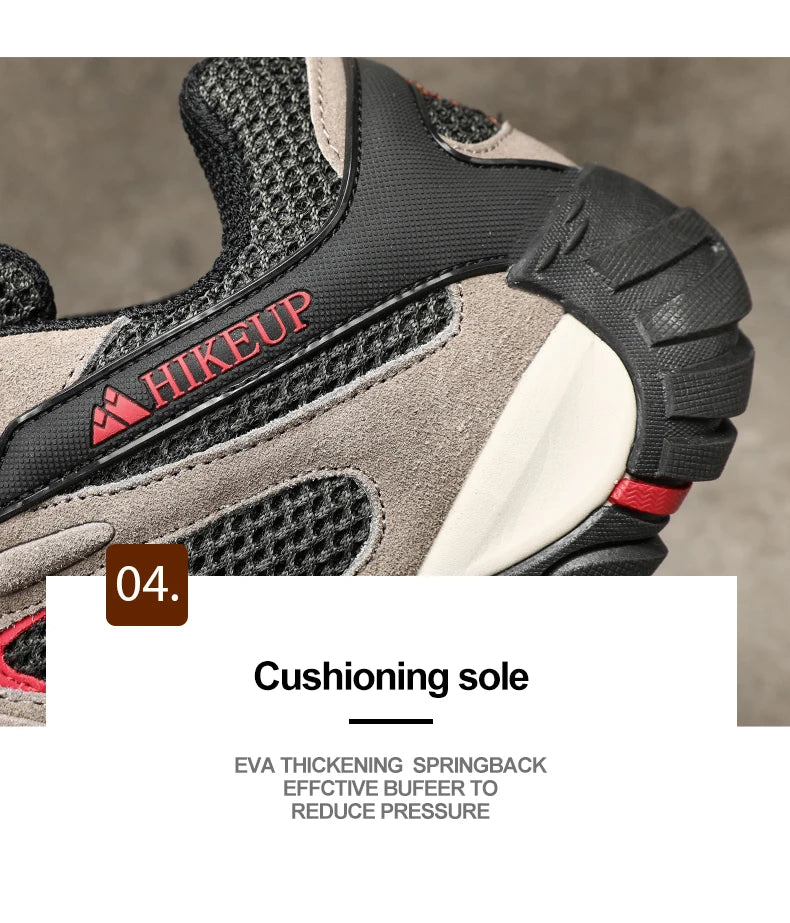 HIKEUP Men’s Non-Slip Breathable Hiking Shoes