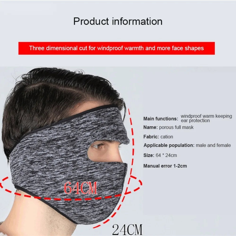 Thermal Fleece Balaclava Ski Mask – Windproof Full Face Cover