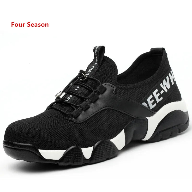 Breathable Summer Safety Shoes – Steel Toe Work Sneakers