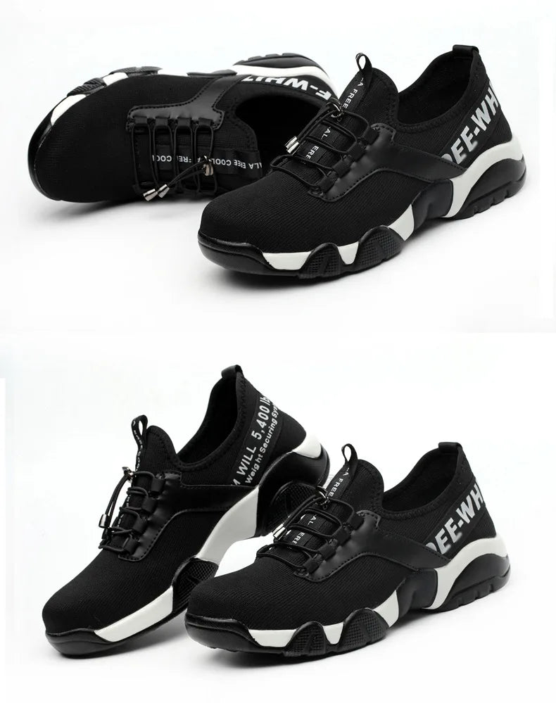 Breathable Summer Safety Shoes – Steel Toe Work Sneakers