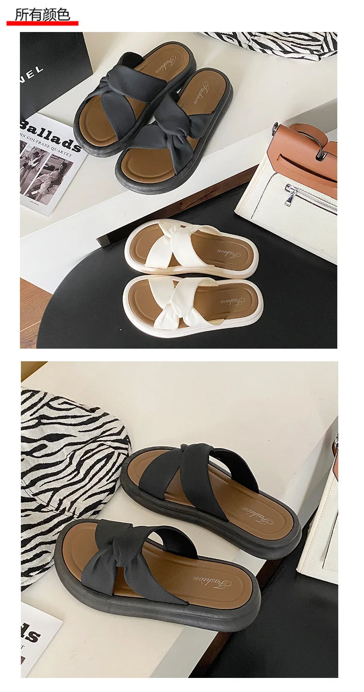 Women’s Pearl Summer Slippers – Anti-Slip Beach & Home Wear