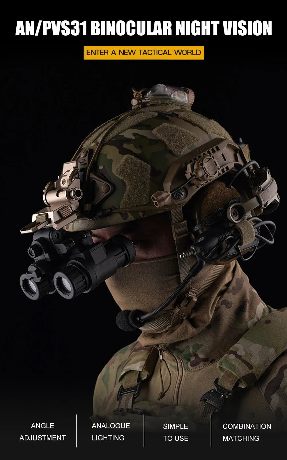 AN/PVS-31 Dummy Night Vision Goggles – Airsoft & Cosplay Model