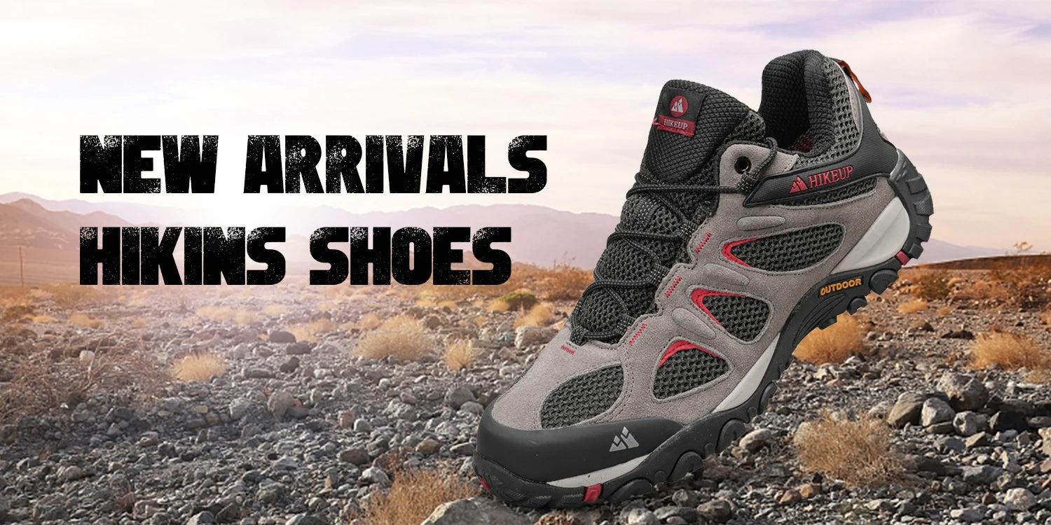 HIKEUP Men’s Non-Slip Breathable Hiking Shoes