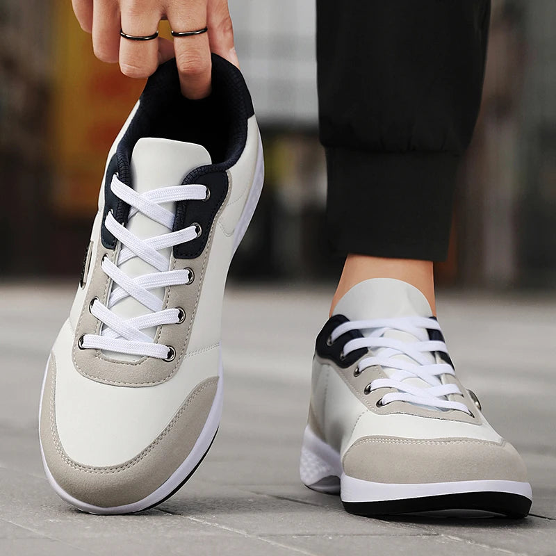 Balan Men’s Leather Sneakers – Breathable & Non-Slip