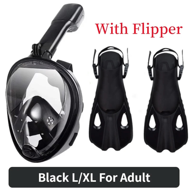 Full Face Anti-Fog Snorkeling Mask for Adults & Kids