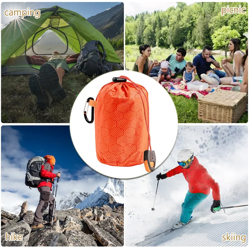Portable PE Aluminum Survival Blanket for Camping