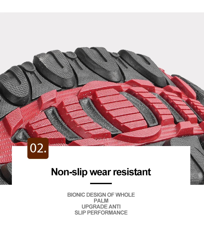 HIKEUP Men’s Non-Slip Breathable Hiking Shoes