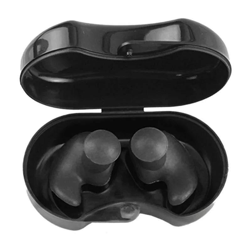 2PCS Reusable Waterproof Silicone Swimming Earplugs
