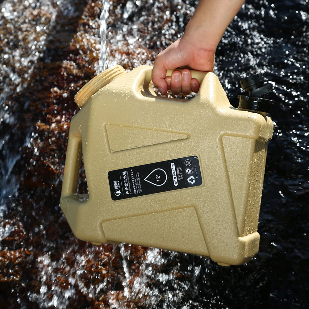 10/12L Portable Camping Water Container with Faucet