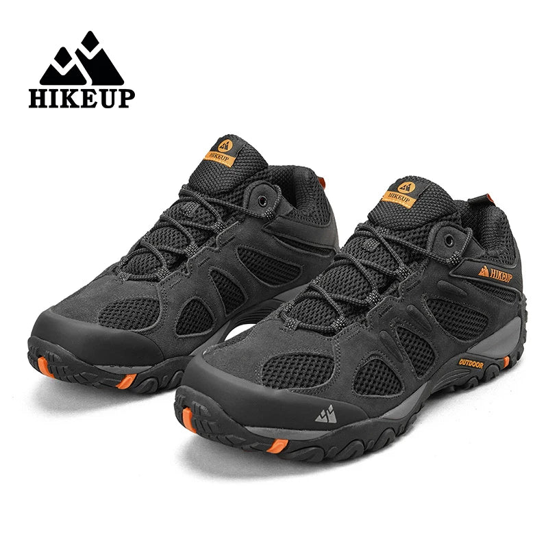 HIKEUP Men’s Non-Slip Breathable Hiking Shoes