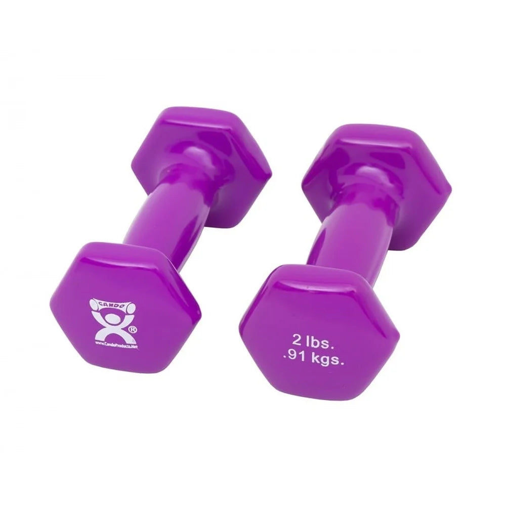 2 lb Vinyl Coated Hex Dumbbells – Non-Slip Pair