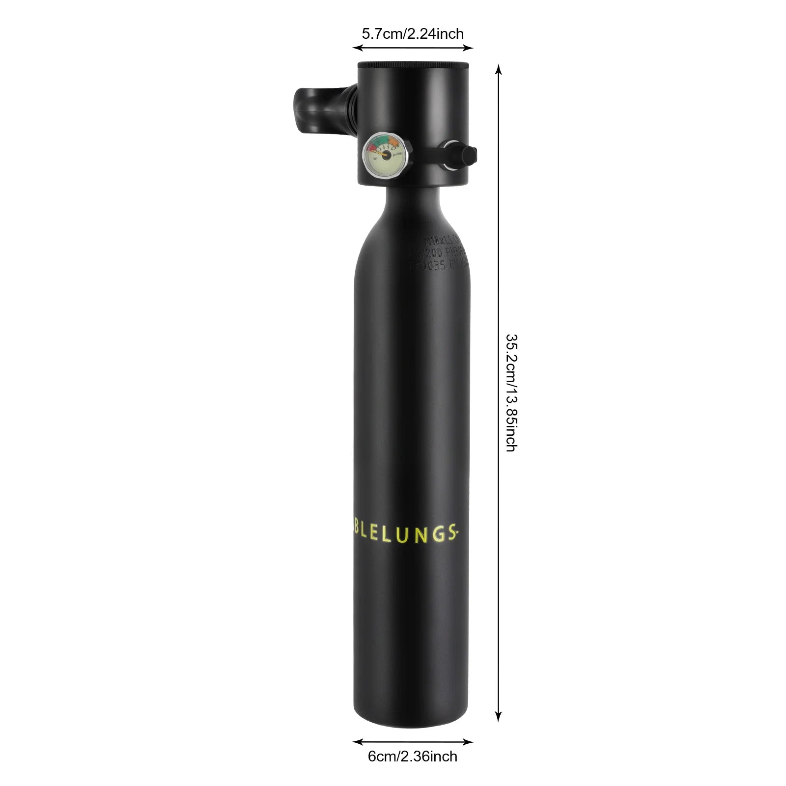0.5L Scuba Tank for Diver Mini Diving Tank Mini Scuba Tank Breath Underwater Device Scuba Cylinder with 5-10 Minutes