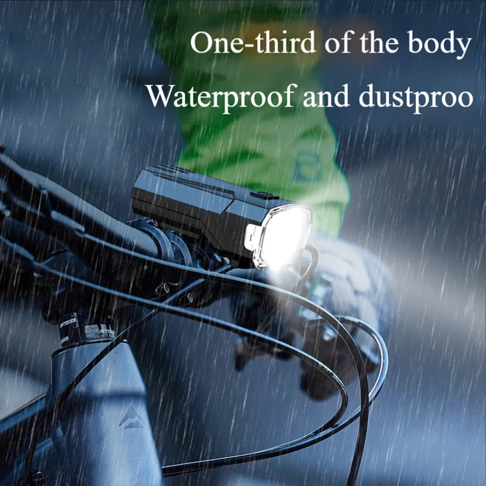USB Rechargeable 3-LED Bike Headlight – Waterproof