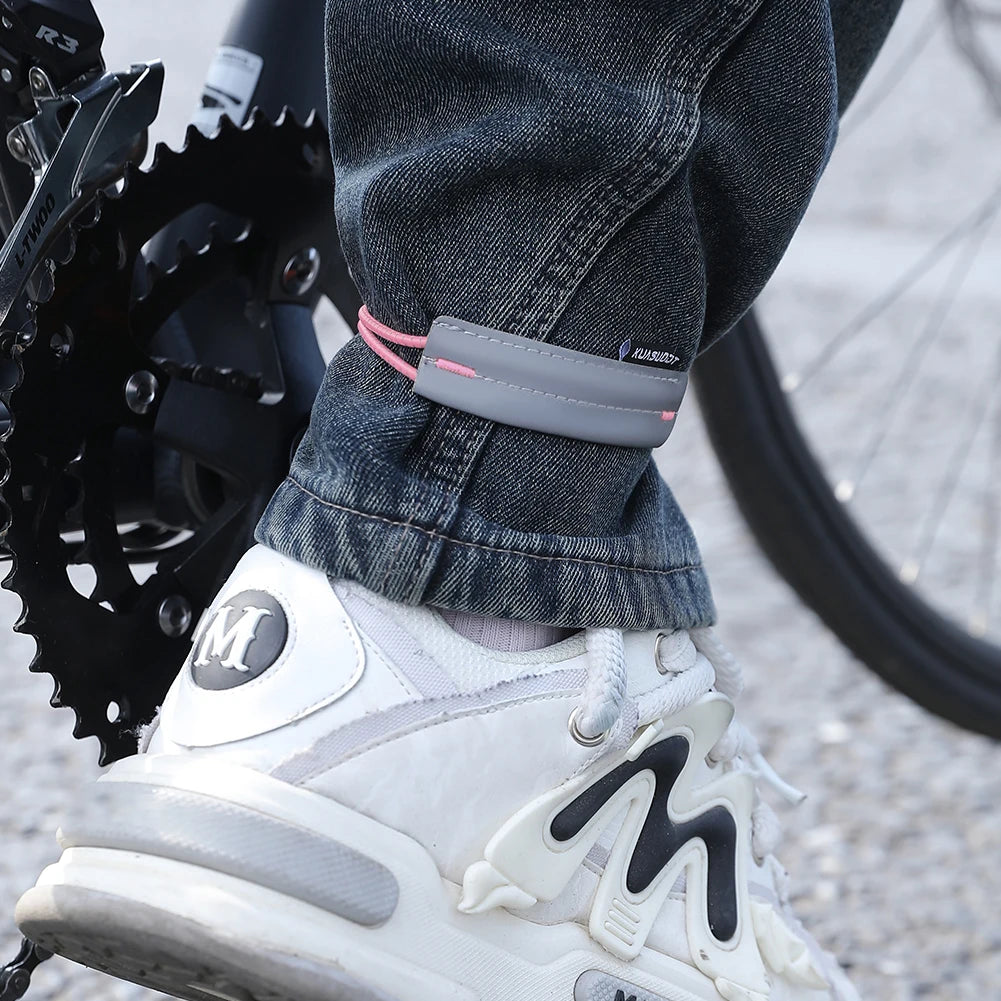 Reflective Bike Pants Strap – High Visibility Leg Bands