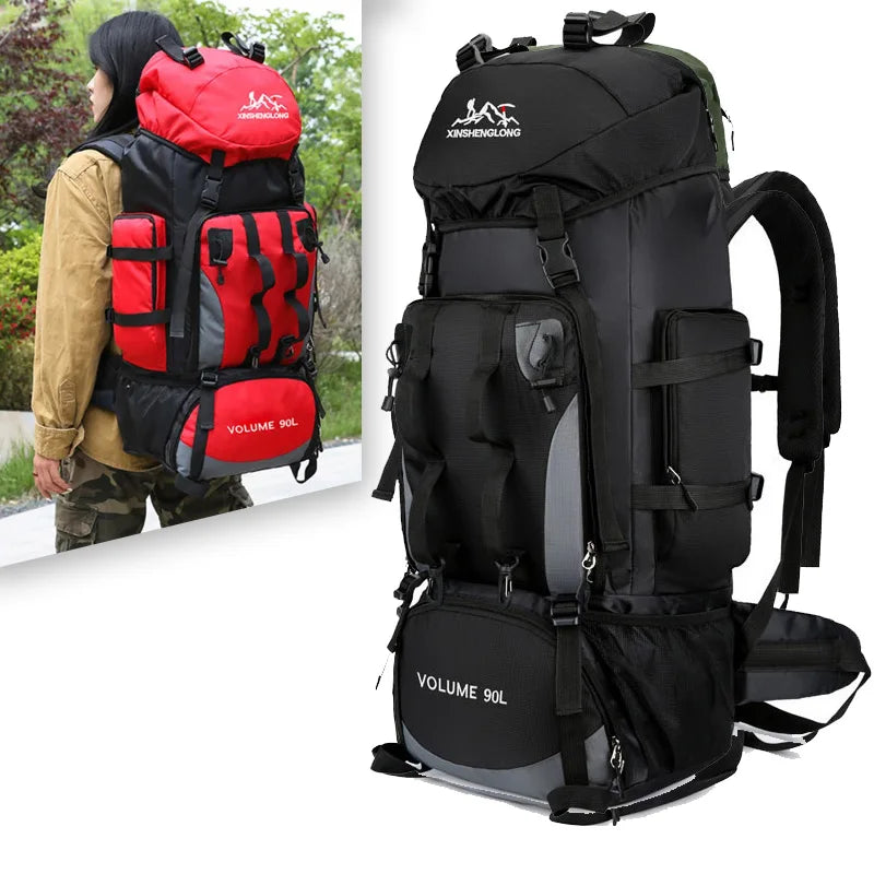 90L Waterproof Hiking Camping Backpack – Large Outdoor Rucksack