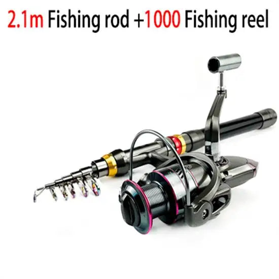 Carbon Fiber Telescopic Fishing Rod & Reel Combo (1.8-3.6m)
