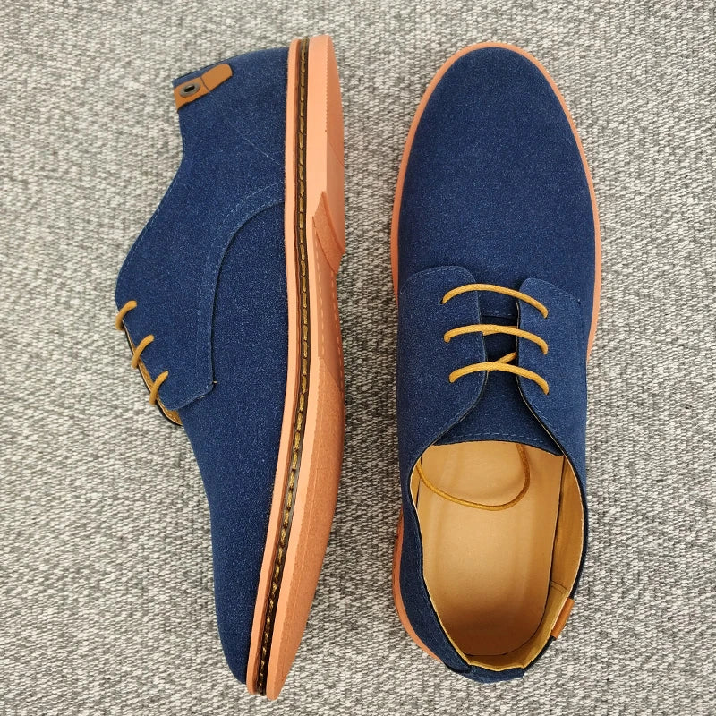 2024 Men’s Suede Oxford Shoes – Casual Dress Flats