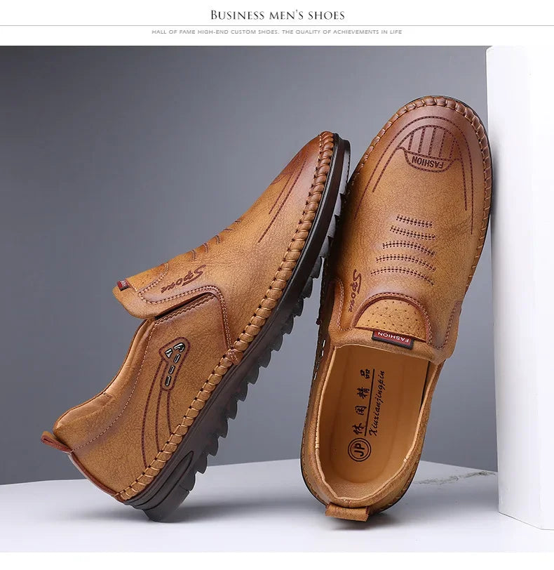 Men’s Handmade Leather Moccasins – Casual Business Flats