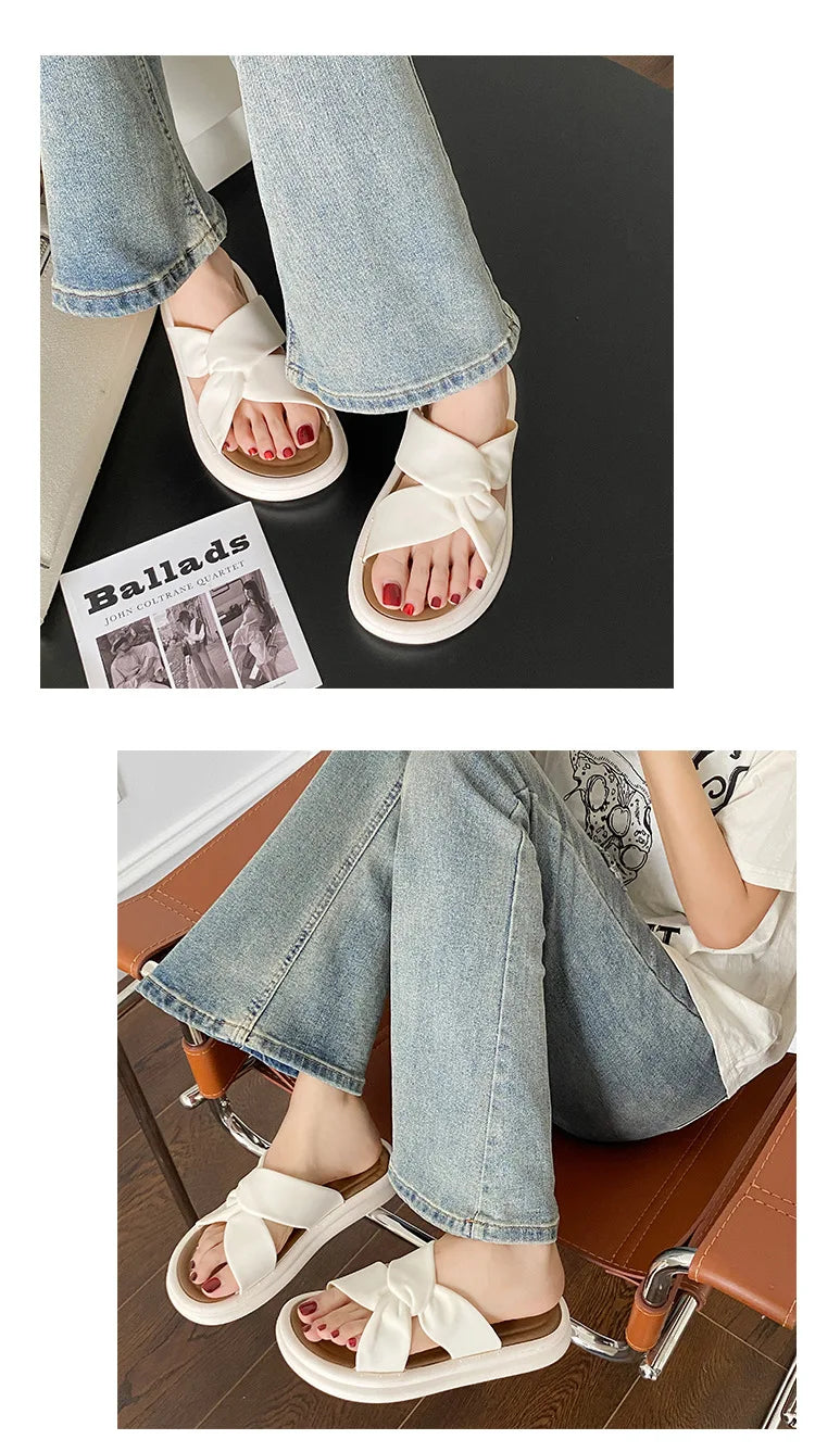 Women’s Pearl Summer Slippers – Anti-Slip Beach & Home Wear