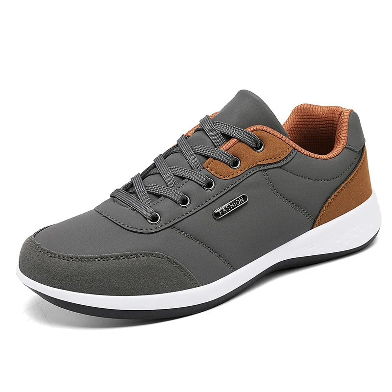 Balan Men’s Leather Sneakers – Breathable & Non-Slip