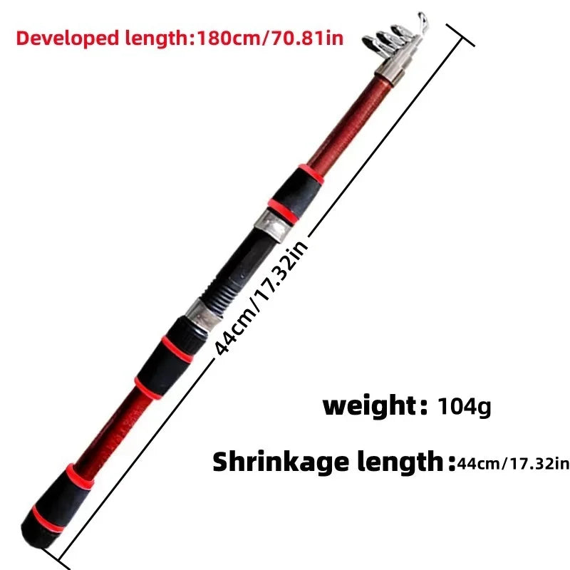 Telescopic Fishing Rod & Reel Full Kit