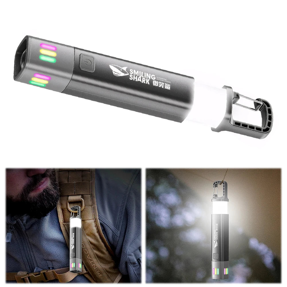 XPE+COB LED Zoomable Flashlight with Side Floodlight