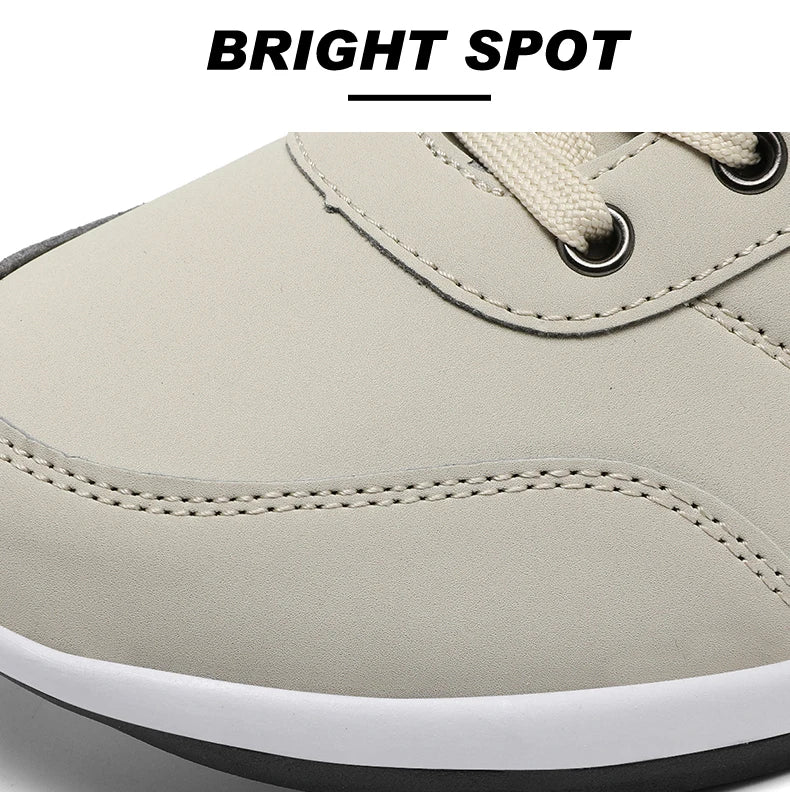 Balan Men’s Leather Sneakers – Breathable & Non-Slip