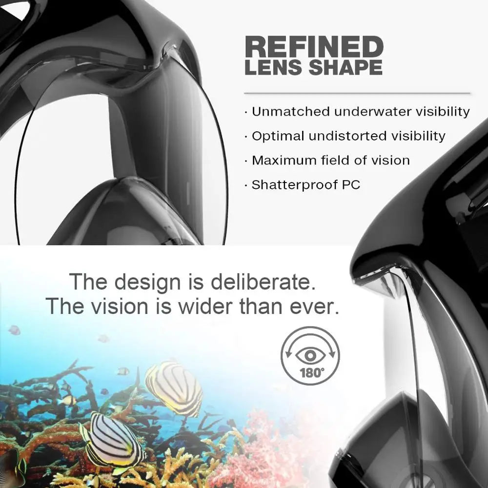 Full Face Anti-Fog Snorkeling Mask for Adults & Kids