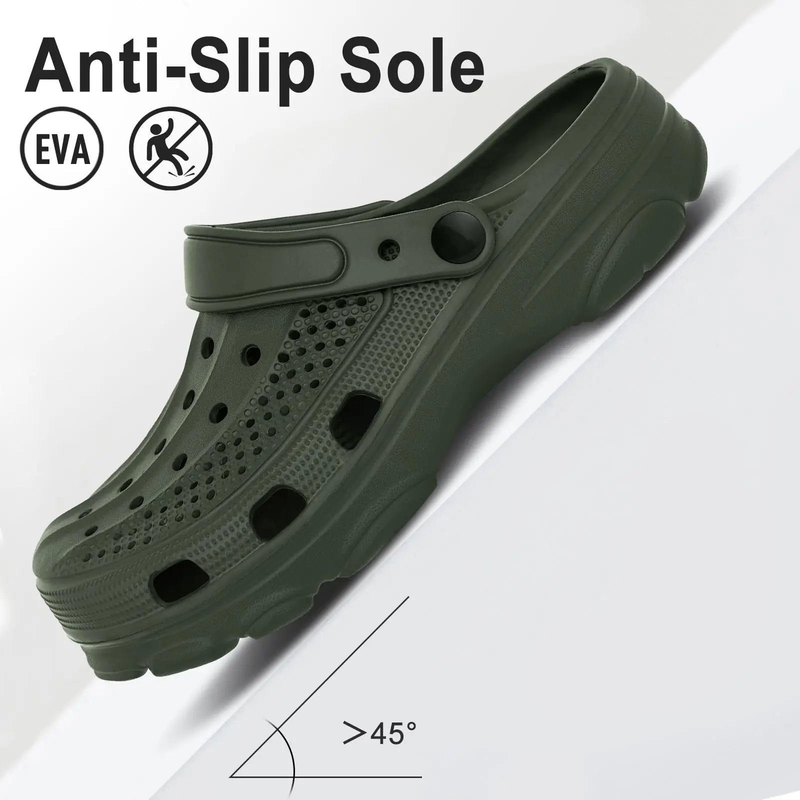 Comwarm Men’s Clogs – Breathable Garden & Beach Sandals